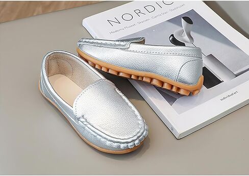 rismart Unisex Kids Slip on Loafers for Boys Girls School Casual Dress Flat Shoes in Saudi Arabia