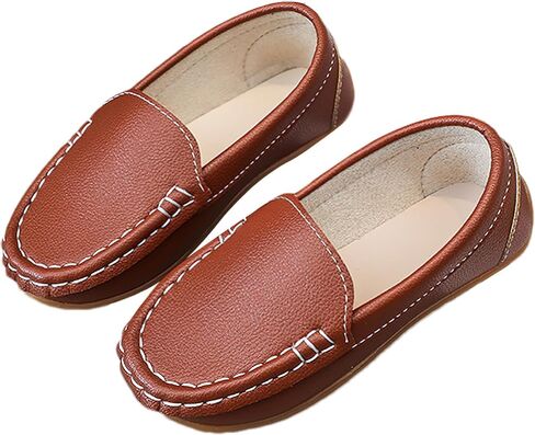 rismart Unisex Kids Slip on Loafers for Boys Girls School Casual Dress Flat Shoes in Saudi Arabia