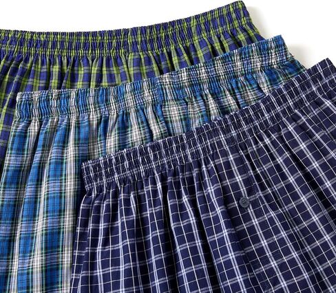 JupiterSecret Men's 100% Cotton Boxer Shorts, Men's Classic Fit Woven Underwear, 5 Pack / 10 Pack in Kuwait