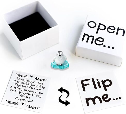Romantic Gifts for Boyfriend Bf I Love You Gifts for Him Her Boyfriends Cute Penguin Gifts Valentines Day Christmas Anniversary Birthday Gifts for Him Her Boyfriend Girlfriend Matchbox Gifts in Saudi Arabia
