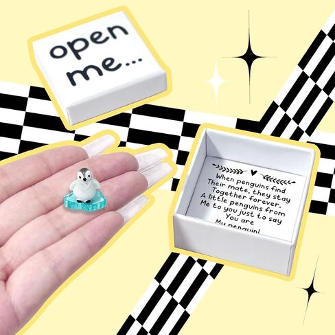 Romantic Gifts for Boyfriend Bf I Love You Gifts for Him Her Boyfriends Cute Penguin Gifts Valentines Day Christmas Anniversary Birthday Gifts for Him Her Boyfriend Girlfriend Matchbox Gifts in Saudi Arabia