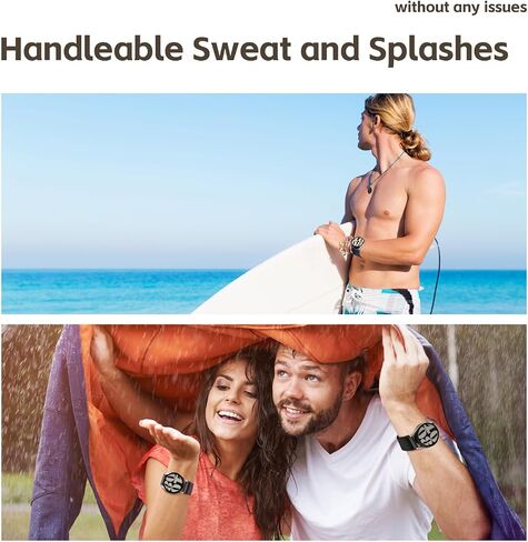 6 Pack Water-Resistant Elastic Bands Compatible with Sam-sung Galaxy Watch 7 6 5 4 FE 40mm 44mm 45mm/Watch 6 4 Classic 42mm 46mm 43mm 47mm/Active 2, 20mm Stretchy Nylon Sport Strap men women in Saudi Arabia