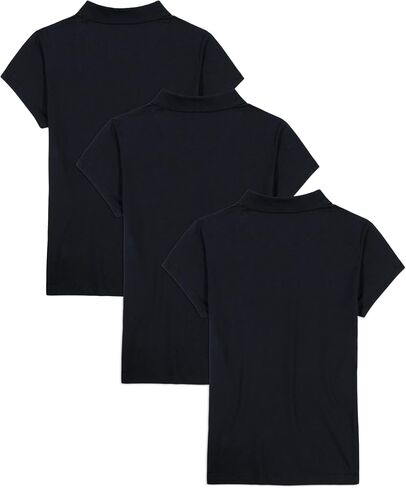 Girls' School Uniform Multipack Short Sleeve Soft Jersey Polo in Kuwait