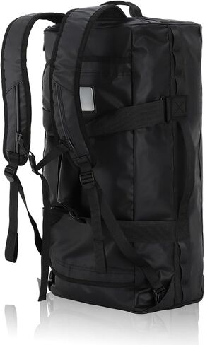 Haimont Travel Duffel Backpack Bag 60L للرجال أكياس غامق رياضية كبيرة مع أحزمة حقيبة ظهر للتنزه في التخييم الرياضي ، ومقاوم للماء ، أسود in Kuwait