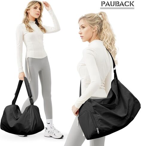 Small Gym Bag for Women Lightweight Carry on Gym Tote Bag, Workout Sport Duffle Bag with Shoe Compartment,Crossbody Shoulder Travel Bag for Swim, Yoge, Dance in Saudi Arabia