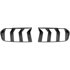 Rear Tail Light Lamp Cover Guard Trim Frame Smoked Black Compatible with Ford Mustang 2024+ Exterior Accessories