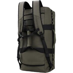 Haimont Travel Duffel Backpack Bag 60L for Men Large Sports Duffle Bags with Backpack Straps for Hiking Camping Gym Workout, Water Resistant, Black