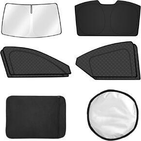 FIILINES 8PCS Window Shades Kit for 2019-2025 Nissan Altima, 2 in 1 Sun Protection & Breathability Double Layer Sunshades with UV100% Block & Privacy Protection for Side/Rear/Windshield Accessories