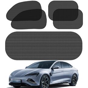 Car Window Shades for Side and Rear Window (Pack of 5), Mesh UV Protection, Glare Blocker for Baby, Sun Shields with Suction Cups for SUV, Car and Minivan