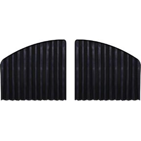 Universal Magnetic Track Car Sunshade (الصف الأمامي الأسود 2 PCS)