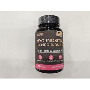 Inositol Supplement Myo-Inositol + D-Chiro Inositol All-in-1 Inositol Capsules with Vitamins - 120 Capsules