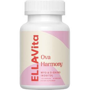 Ova Harmony - كبسولة Myo & D Chiro inositol - 40: 1 نسبة - دعم وظيفة المبيض - التوازن الهرموني - 120 كبسولات ملحق إينوسيتول