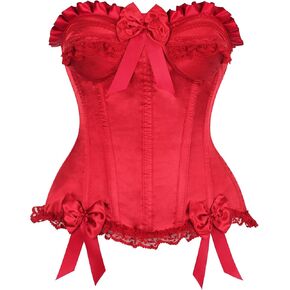 Daisy Corsets - Corset Top for Women. Burlesque, Lingerie, Bustier, and Plus Size. Steel Boned Cincher - Zip and Lacing