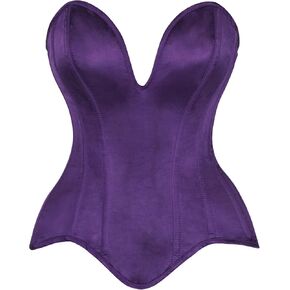 Daisy Corsets Satin Overbust Corset Top for Women. Lingerie, Bustier, and Plus Size. Steel Boned Cincher - Zipper and Lacing