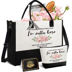 Teacher Appreciation Gifts for Women, Best Unique Ideas from Students, Funny Retirement Graduation Thank You Gifts for Teacher w/Tote Bag, Back to School, Birthday, Christmas