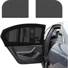 4PCS Car Window Shades, Side Window Protector, Auto Front Rear Side Window Sun Shades for Block Heat & UV Protection, Breathable Mesh Baby Window Screen Covers Universal Fit Vehicles (Car 4PCS)