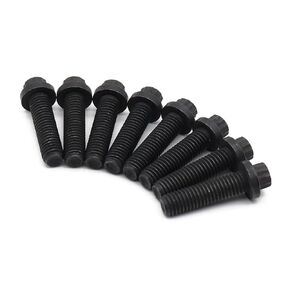 8 Pcs Front Driveshaft to Transfer Case Bolts Compatible with Jeep Wrangler TJ Cherokee XJ Grand Cherokee ZJ WJ Dodge Durango Dakota, Replaces 6036415AA,J0181613