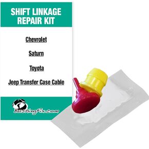 حالة نقل Bushingfix HR1KIT و Automatic Srission Shifter Cable Cable Kit Fits تختار كاديلاك ، شيفروليه ، دودج ، جيب ، بونتياك ، زحل ، وتويوتا نماذج ، سهلة الإصلاح