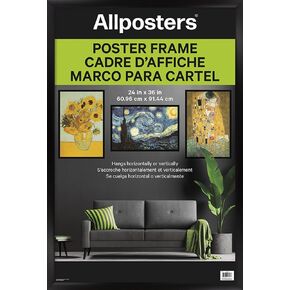 Trends International Poster Frame, 24" x 36", Collector's Edition Black