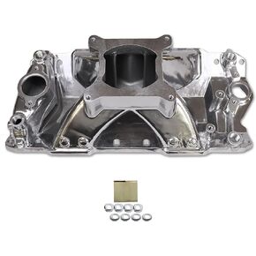 2925 52031 Intake Manifold Aluminum Single Plane Compatible with SBC Small Block Chevy 350 400 1957-1995 3000-7500 RPM