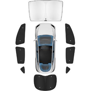 8PCS Windshield Sunshade for Tesla Model 3,Front&Rear Side Window Privacy Sun Shade Privacy Cover Sun Visor Thermal Insulated Model 3 Accessories in Saudi Arabia