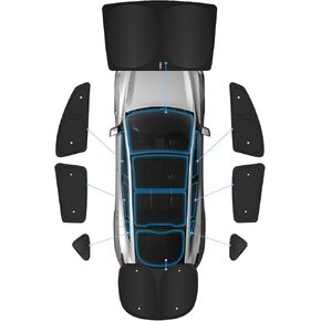 8PCS Windshield Sunshade for Tesla Model 3,Front&Rear Side Window Privacy Sun Shade Privacy Cover Sun Visor Thermal Insulated Model 3 Accessories