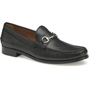 Johnston & Murphy Men’s Baldwin Bit Shoes – Men’s Dress Shoes, Leather Moccasin Shoes, Dress Shoes for Men, Durable Rubber Sole & Brushed Nickel Hardware, Men’s Loafers