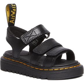 Dr. Martens Kid's Collection Klaire (Toddler) - Sandals for Toddlers - Leather Upper - Textile Lining Black 6 UK (US 7 Toddler) M