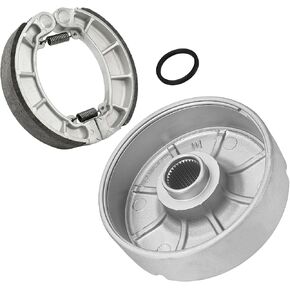 JAVIK Rear Brake Drum Hub & Brake Shoes for Honda Rancher 420 TRX420 2007-2013
