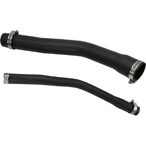 52100131AD Fuel Fill and Vent Hose Kit w/ 4 Clamps Compatible With 1997 1998 1999 2000 2001 Jeep Cherokee XJ 2.5L 4.0L(Rubber-BLACK) Replace 52100132AB