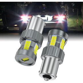 ترقية Teguangmei 1156 BA15S لمبة LED White 23W ساطعة ساطعة بنيت في المقاوم Canbus خالية من مضاد Hyper Flash 1141 7506 P21W 1003 النسخ الاحتياطي عكس وقوف السيارات ضوء النهار تشغيل النهار (2 مساءً)