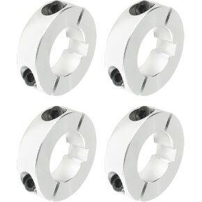 4x1" Shaft Collar,Locking Collar,Car Accessories Aluminium Alloy Lock Collar Clamp,Go Kart Sprocket Hub Locks with Screws,Double Split Clamping Collar,Suitable for Automotive Industry