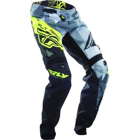 Fly Racing Unisex-Adult Bicycle Crux Pants (Black/Hi-Vis, Size 20)