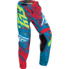 Fly Racing Unisex-Adult Kinetic Relapse Pants (Teal/Red, Size 40)