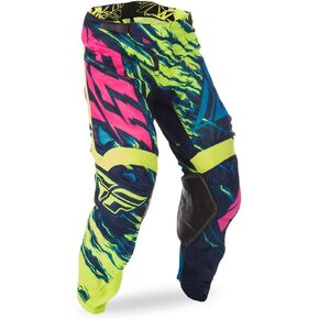 Fly Racing Unisex-Adult Kinetic Mesh Pants (Hi-Vis/Blue/Pink, Size 40)