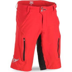 Fly Racing Unisex-Adult Warpath Shorts (Red/Black, Size 38)