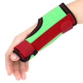ORTONYX Kids Thumb Immobilizer دعامة دعم الإبهام Spica - الألم والالتواء والإجهاد ونفق الرسغ ومثبت الإبهام - حزام المعصم - اليد اليسرى واليمنى / ACJB2303