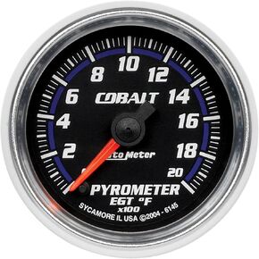 Auto Meter 6145 Cobalt Full Sweep Pyrometer Gauge 2.3125 in.