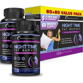 Night Time Weight Loss Pills -Carb Blocker Appetite Suppressant with Melatonin-Fat Burner Diet Pills that Work Fast for Women-Nighttime Metabolism Booster-Overnight Fat Burning Pills-1 Pack