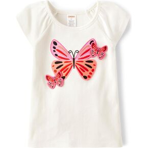 Gymboree Girls' and Toddler Short Sleeve Embroidered Tops