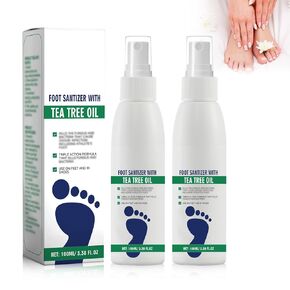 2pcs رذاذ القدم ximonth مع زيت شجرة الشاي ، رذاذ أقدام زيت شجرة الشاي ، زيوت الشاي للقدم (100 مل/3.38fl.oz)
