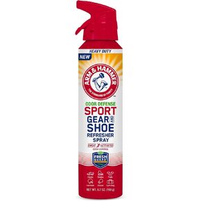 Arm & Hammer™ Sport Gear & Shoe Refresher Spray, Heavy Duty Odor Defense for Sports Gear and Footwear, Deodorizer for Gym Bags, Boxing Gloves, Hockey Equipment, and Football Pads (6.7 oz) (3 pack) in Kuwait