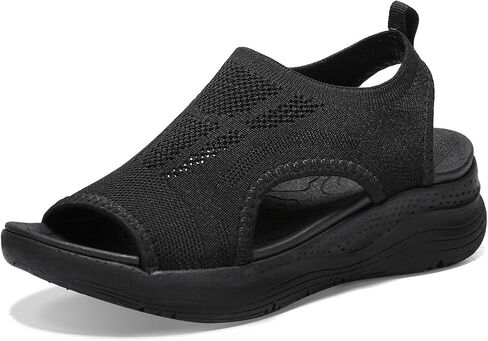 Women Walking Sandals Arch Support Orthotic Comfortable Plantar Fasciitis Non-slip Casual Open Toe Sport Sandals for Athletic Summer Beach in Saudi Arabia