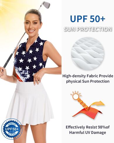 Soneven Womensless Slobess Golf Polo Dorts Quick Dry Tennis Shirt Moistur in Kuwait