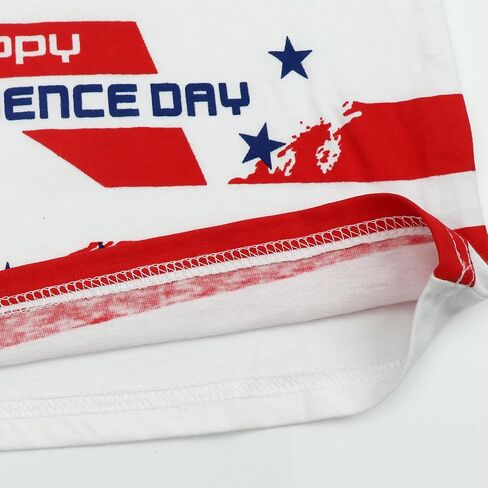 Boys Girls 4th of July T-Shirt American Flag Short Sleeve Shirt Kids Patriotic Outfit Independence Day Tee Tops 2-7T in Kuwait