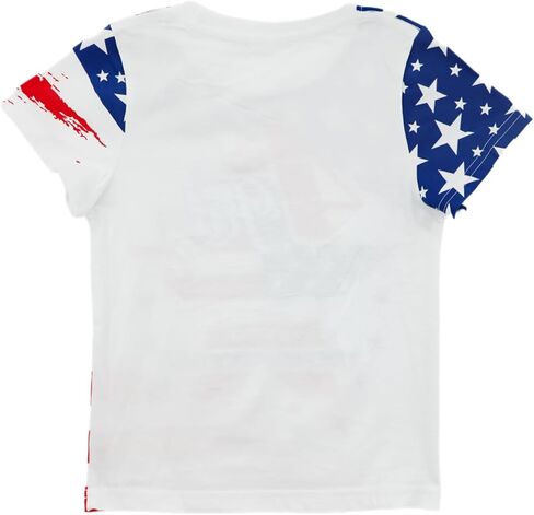 Boys Girls 4th of July T-Shirt American Flag Short Sleeve Shirt Kids Patriotic Outfit Independence Day Tee Tops 2-7T in Kuwait