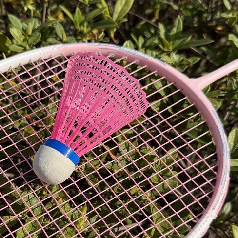 12 Pack Nylon Badminton Shuttlecocks Birdies Nylon Feather Shuttlecocks Badminton Birdies Great Stability ＆ Durability Indoor Outdoor Sports Hight Speed Training Badminton Balls（White） in Kuwait