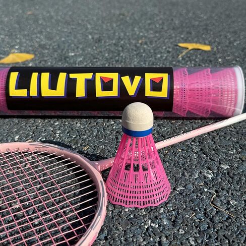 12 Pack Nylon Badminton Shuttlecocks Birdies Nylon Feather Shuttlecocks Badminton Birdies Great Stability ＆ Durability Indoor Outdoor Sports Hight Speed Training Badminton Balls（White） in Kuwait