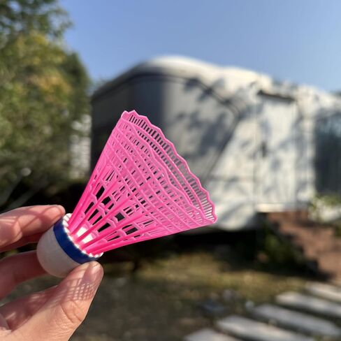 12 Pack Nylon Badminton Shuttlecocks Birdies Nylon Feather Shuttlecocks Badminton Birdies Great Stability ＆ Durability Indoor Outdoor Sports Hight Speed Training Badminton Balls（White） in Kuwait