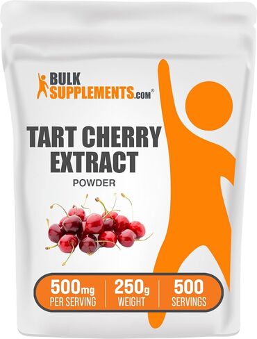 plksupplements.com Tart Cherry Extract Powder - ملحق كرز تارت ، ملحق الأعشاب - مصدر مضادات الأكسدة ، خالية من الغلوتين ، 500 ملغ لكل وجبة ، 250 جرام (8.8 أوقية) (حزمة 1) in Kuwait